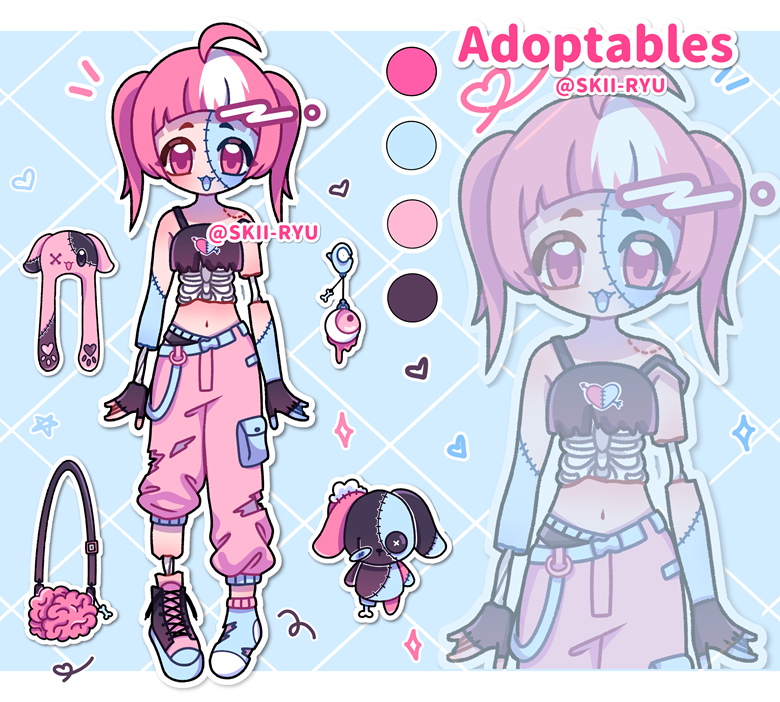 Kawaii Zombie Adoptable ♡ - Skii Ryu's Ko-fi Shop - Ko-fi ️ Where ...