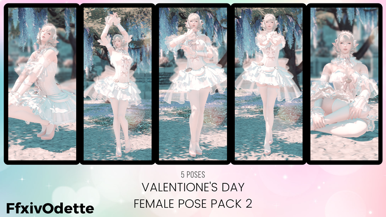 Holidays Valentione S Day Poses 15 Ffxivodette S Ko Fi Shop Ko