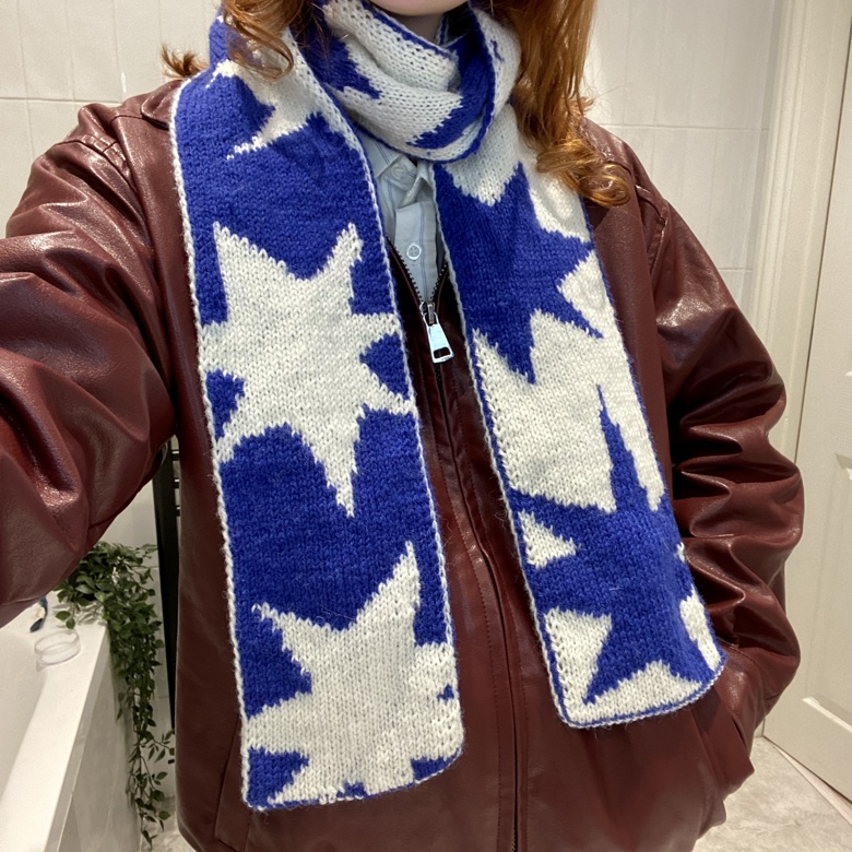 新しいコレクション Star Scarf Double Knitting Pattern PDF - Vroni's Ko-fi Shop 小物