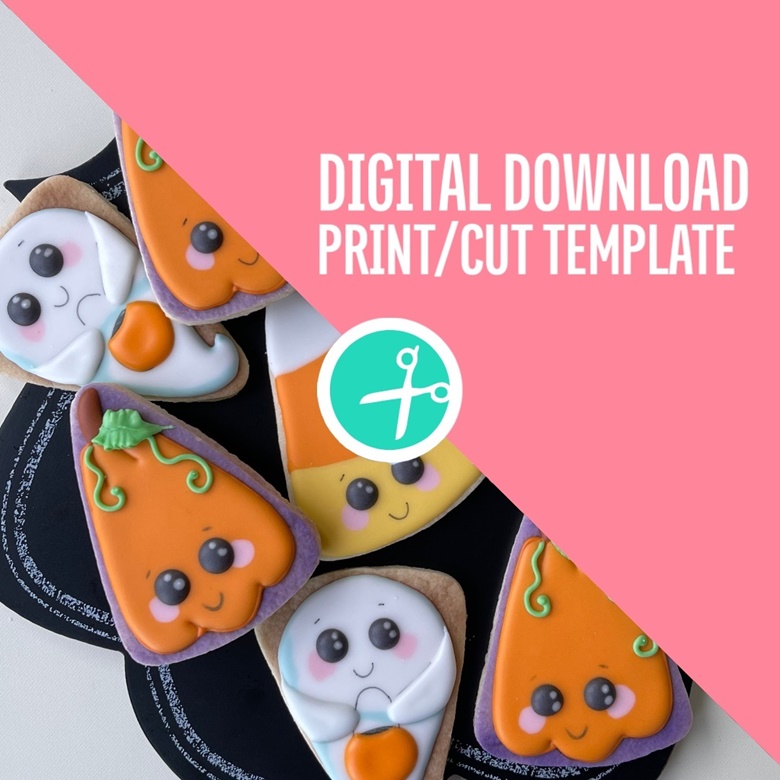 Decorating Templates & Tutorial - Airbrush Shields for 3 Candy Corn ...