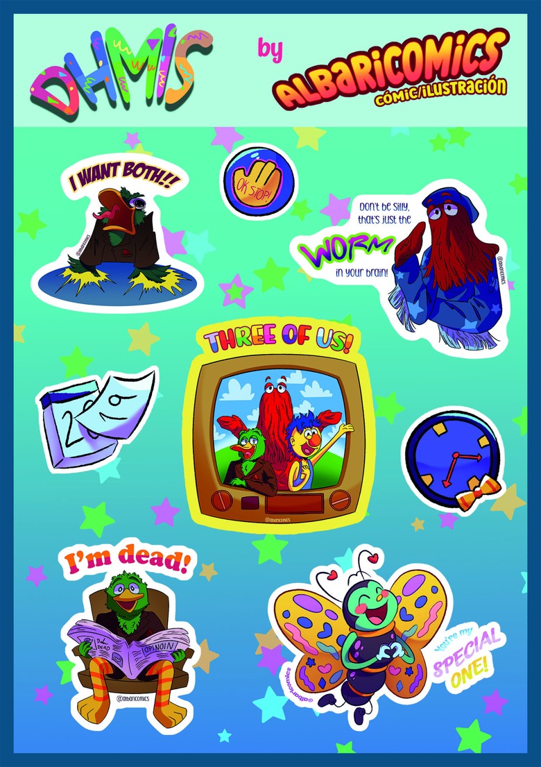 DHMIS Sticker Sheet - Albaricomics's Ko-fi Shop - Ko-fi ️ Where ...