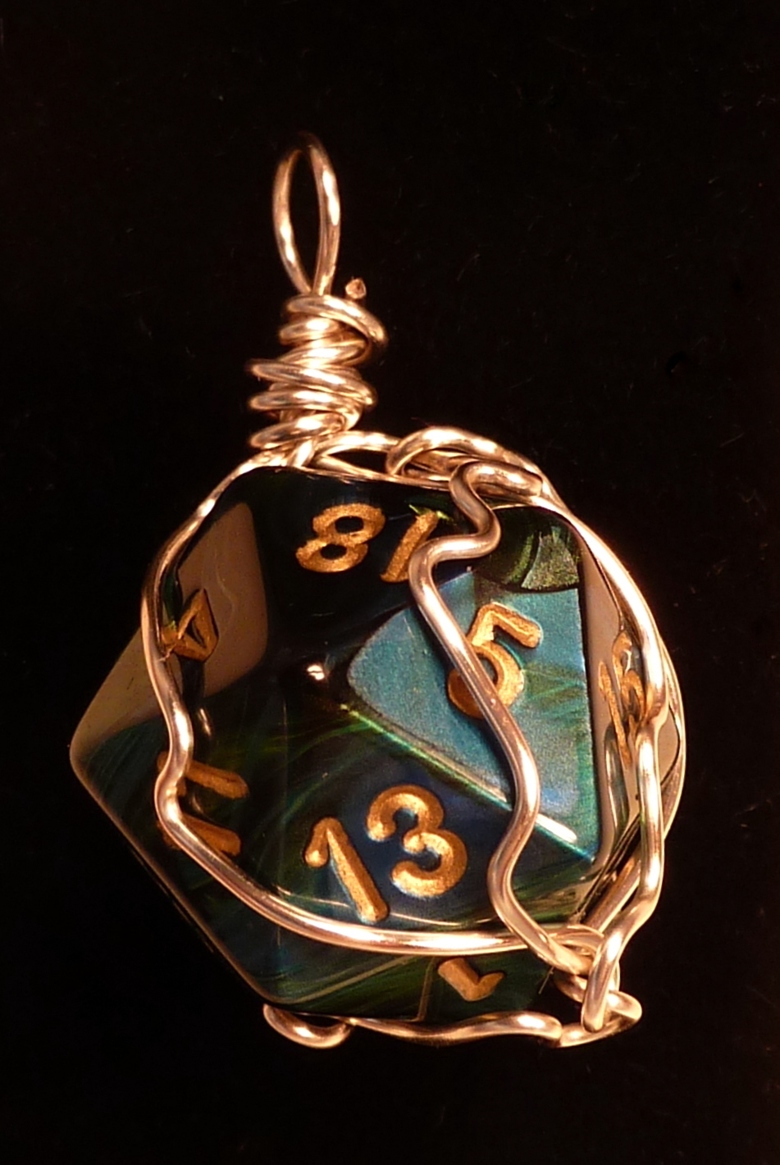 Wire Wrapped Dice Pendant - Wizards&Wildflowers's Ko-fi Shop - Ko-fi ️ ...