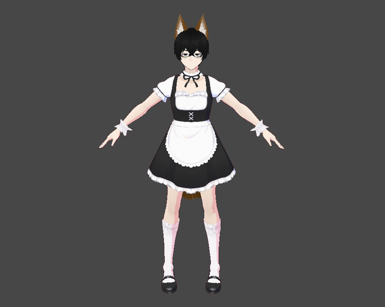 Yi Sang Fox Maid [VRM Model] - Cursed XWT's Ko-fi Shop