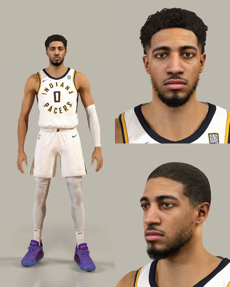 Tyrese Haliburton ゲームジャージ(2025city)M Youth Indiana Pacers Tyrese Haliburton Nike White 2024/25