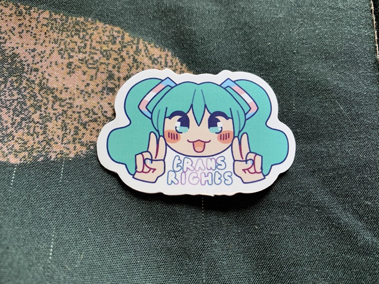 Sticker sticker Hatsune Miku Die Cut Sticker Hatsune Miku x THE