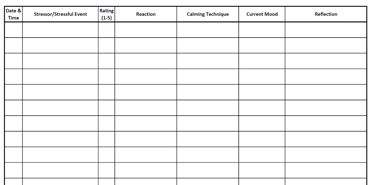 Free Printable Stress Diary Journal Log - Coach Rose's Ko-fi Shop - Ko ...