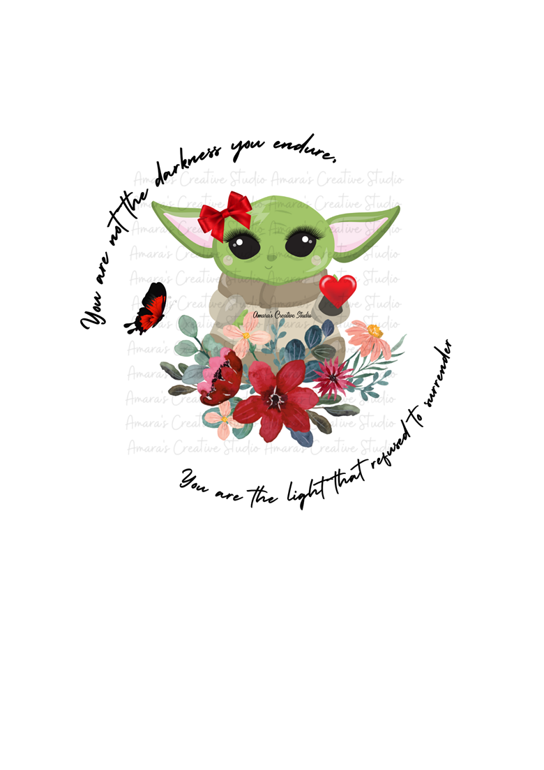 Cute Baby Yoda with Cup: Free PNG Sticker Download