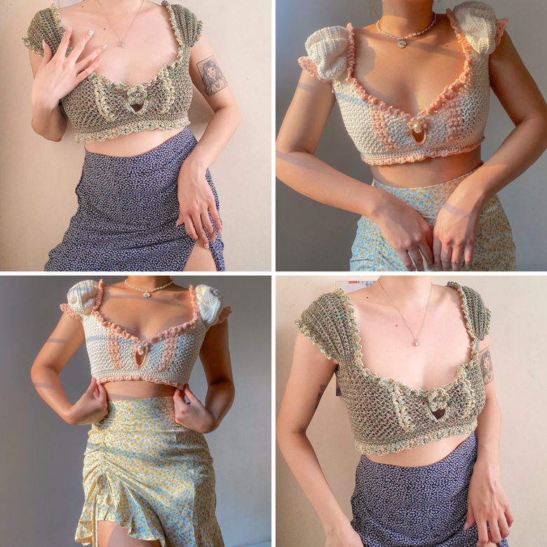 Hot Diva Bra Top- Crochet - SBeeCreates's Ko-fi Shop - Ko-fi ❤️ Where  creators get support from fans through donations, memberships, shop sales  and more! The original 'Buy Me a Coffee' Page.