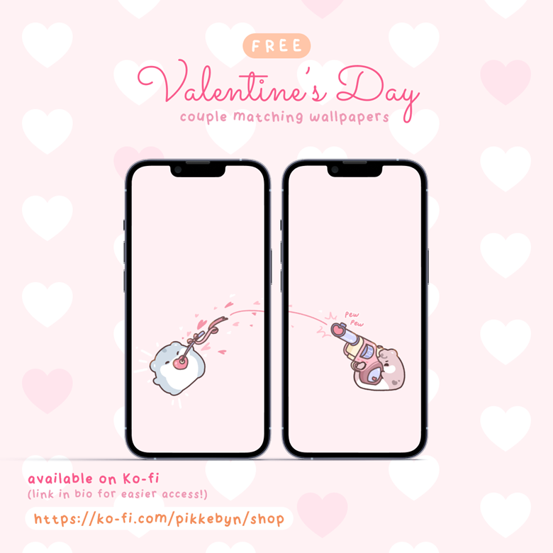 FREE  Couple Matching Vals Day 2023 Wallpapers for Phone  Gabys Kofi  Shop  Kofi  Where creators get support from fans through donations  memberships shop sales and more The original 