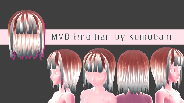 Emo Hair Free PNG Image