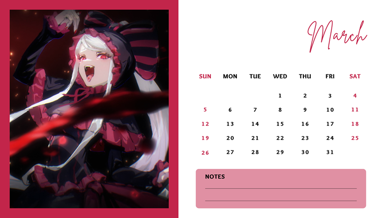 Customize Anime Calendar 2024 (5R) (small calendar) | Shopee Philippines