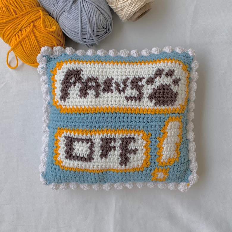 Sleeping Snoozy, Crochet Pillow Pattern