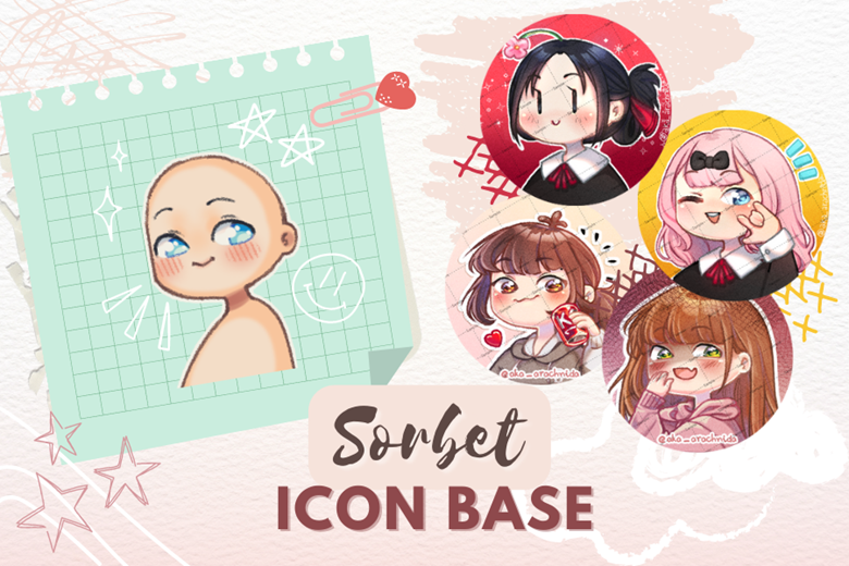 [Resources for Artists] Sorbet Icon Base + Extras - aka_arachnida's Ko ...