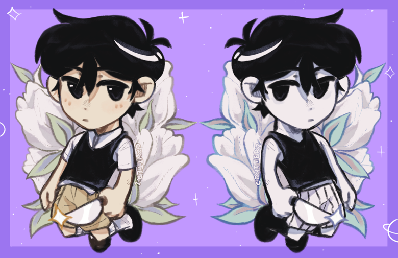 OMORI Keychains Sunny/omori and Basil 