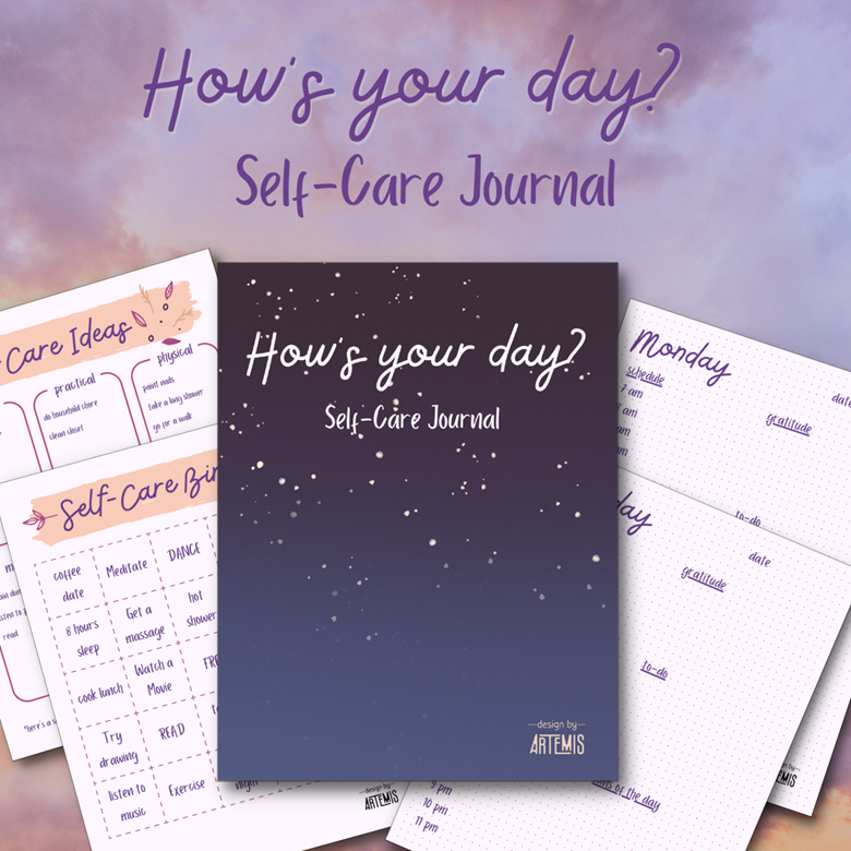 How's your Day? Self-Care Journal - ArtemiS's Ko-fi Shop - Ko-fi ️ ...