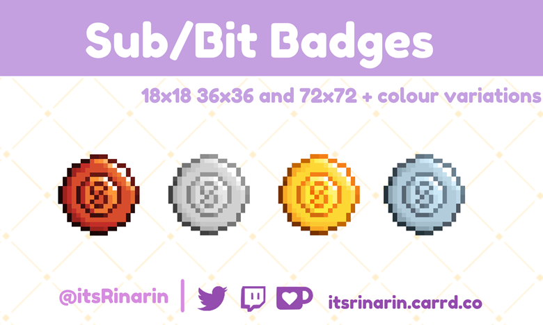 Poke Balls Twitch Sub / Cheer Badges Pixel Art - seaosaur's Ko-fi