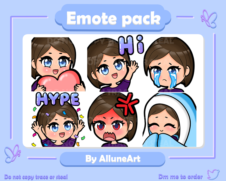 Twitch / Discord Emote Pack Among Us Blue 