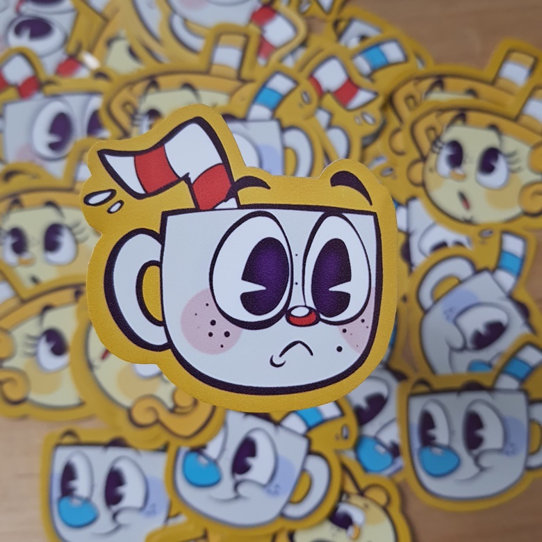 ms chalice - Cuphead And Mugman - Sticker