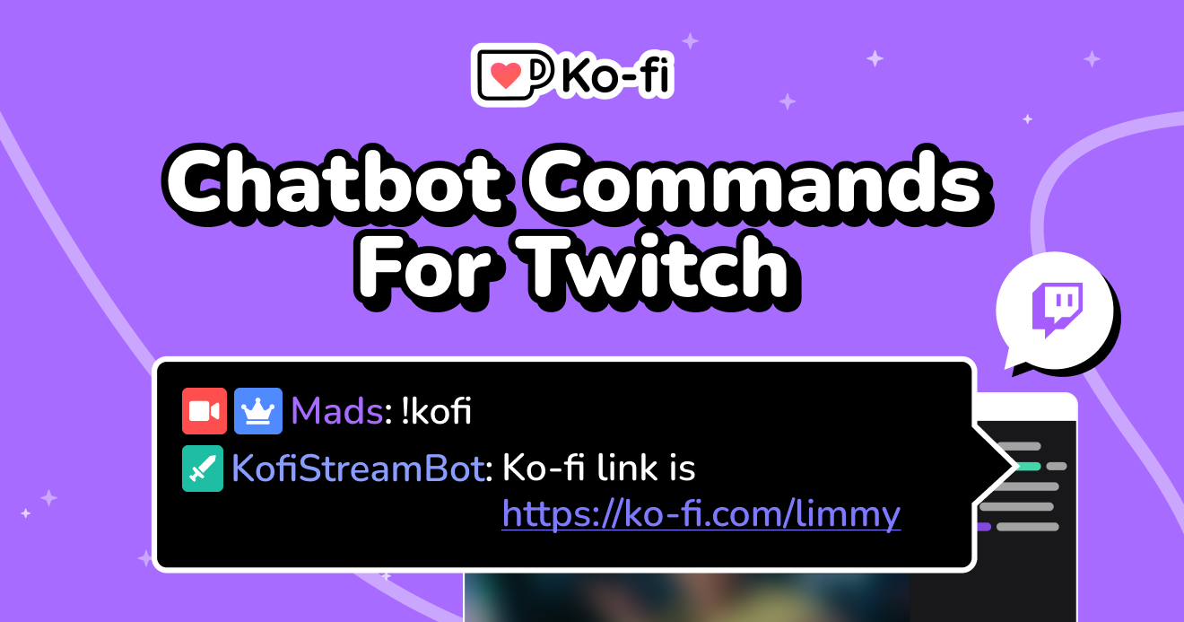 Custom chat commands for your Twitch chat bot