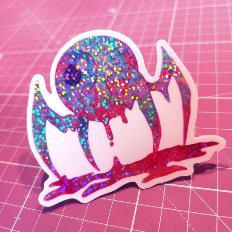 b-grade-holographic-cute-eyeball-sticker-die-cut-kawaii-small