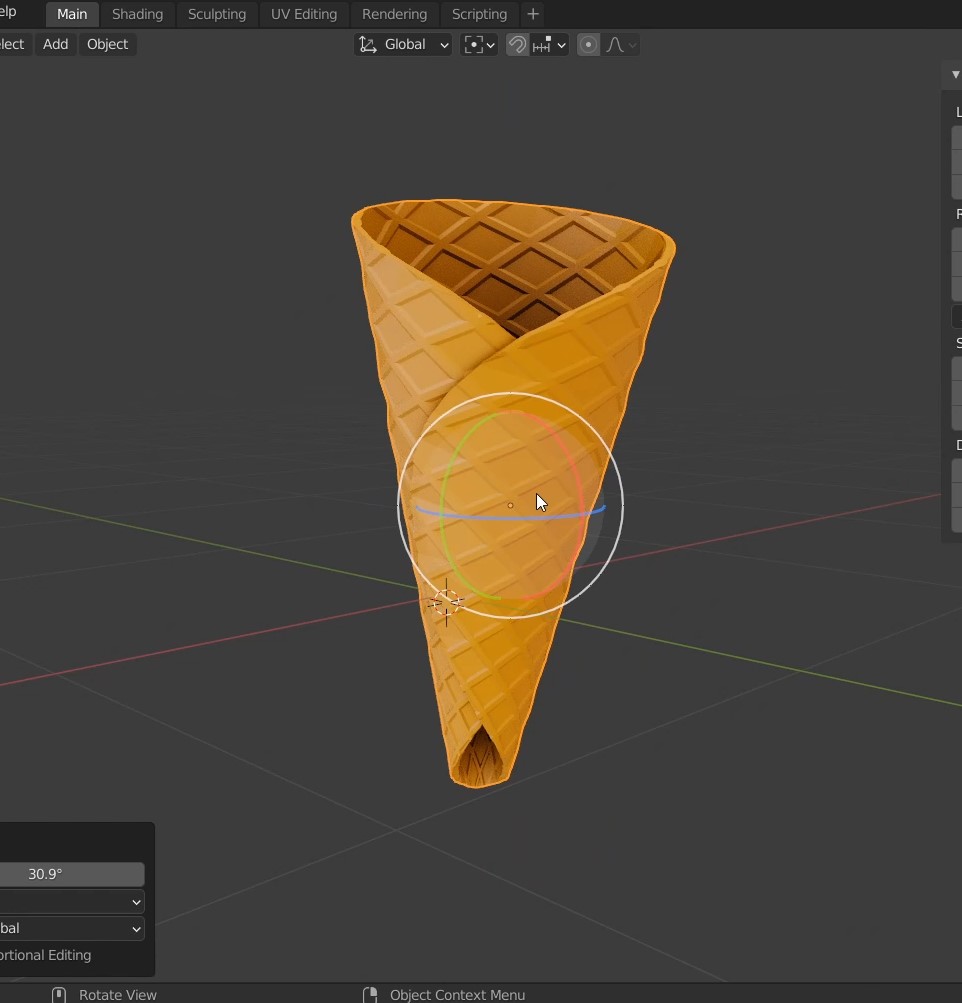 Blender 3D Ice Cream Modeling Tutorial - Quick and Easy - Blender 3D  Tutorial 