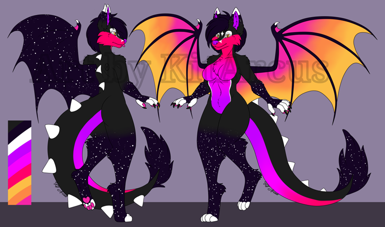 Adoptable - SpaceSynth Fox Dragon - KitArcus's Ko-fi Shop - Ko-fi ️ ...