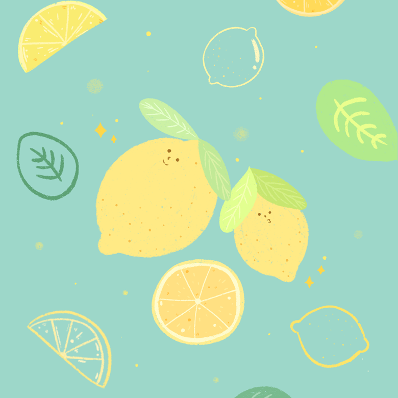 Lemon Seamless Pattern Trendy Summer Background Stock Vector Royalty Free  1539535892  Shutterstock