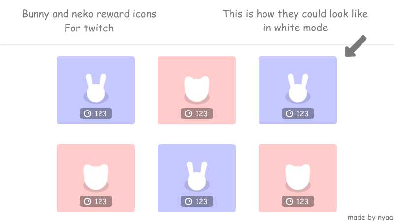 Bunny and neko twitch reward icons - Nyaa's Ko-fi Shop - Ko-fi ️ Where ...