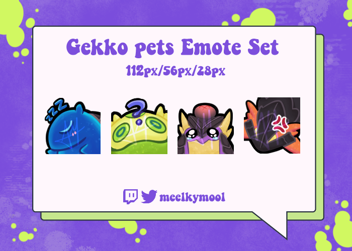 VALORANT Gekko's pets Emote Set - Medel's Ko-fi Shop - Ko-fi ️ Where