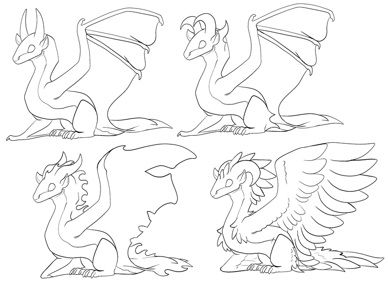 Dragon/Wyvern Bases - Alyssa J. G.'s Ko-fi Shop - Ko-fi ️ Where ...