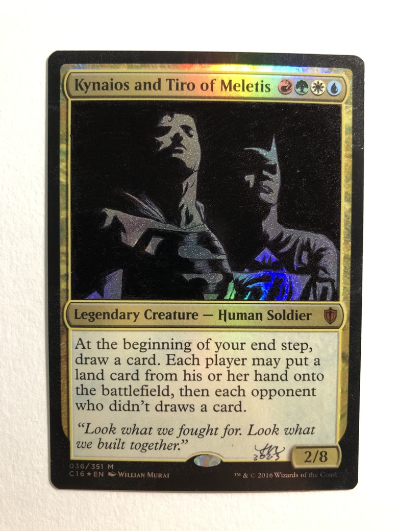 Magic: The Gathering Kynaios and Tiro of Meletis Batman/Superman alter ...