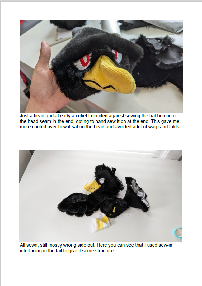 Murkrow detailed making-of blog - plushiluv's Ko-fi Shop - Ko-fi ️ ...