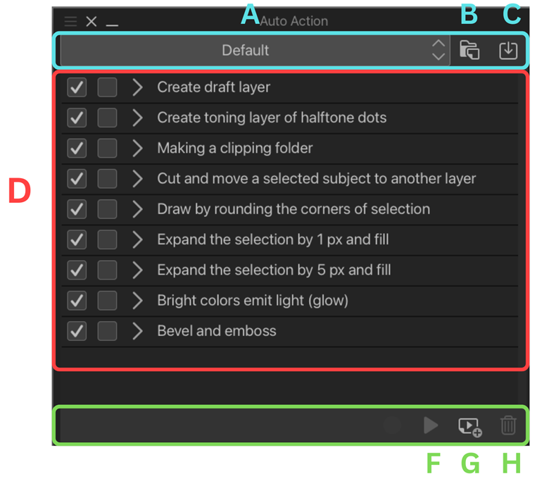 How do you use auto actions? - Clip Studio Official Support