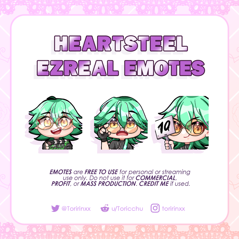 [F2U] HEARTSTEEL EZREAL EMOTES - Toririnx's Ko-fi Shop - Ko-fi ️ Where ...