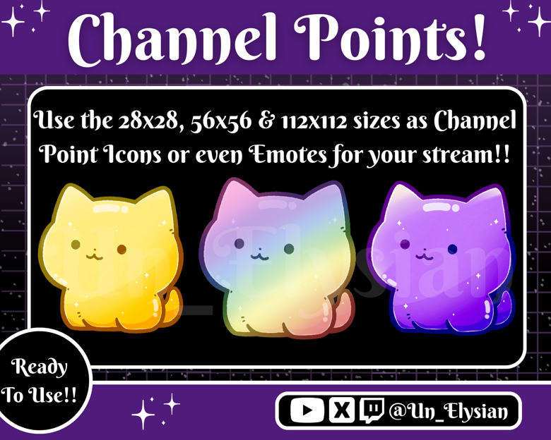 Kitty Kat Mega Pack of Badges, Emotes, Channel Points & Badge Flairs ...