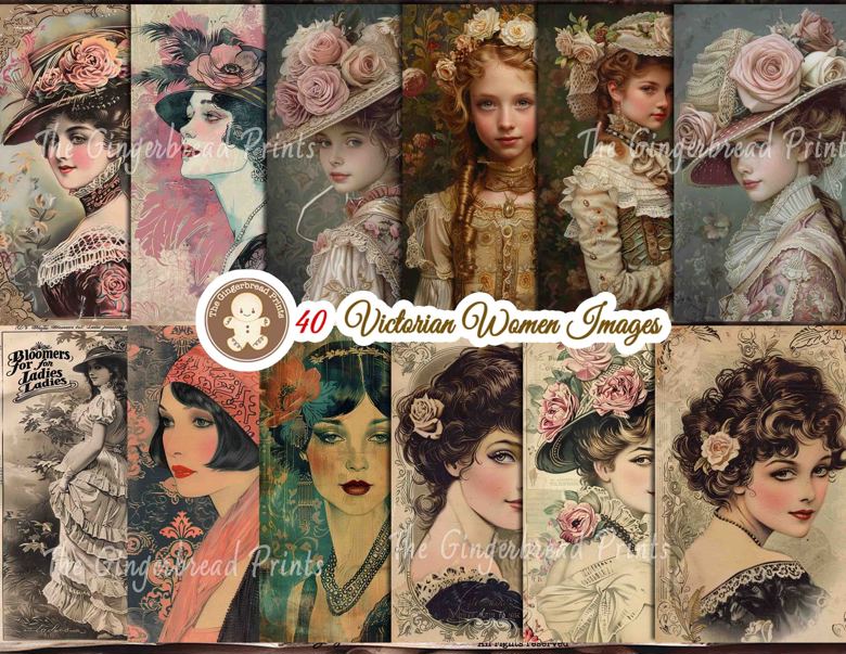 ️ 40 Victorian Women Images bundle, Week 40 for TGP ALL members - Lisa ...