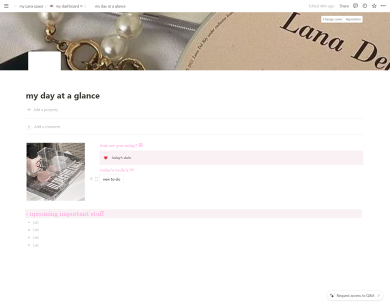 Lana Girly Notion Template - Ale's Ko-fi Shop - Ko-fi ️ Where creators ...