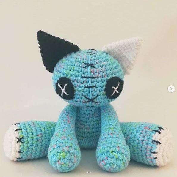 Creepy Cat and Creepy Bunny Voodoo Cat Crochet Pattern 