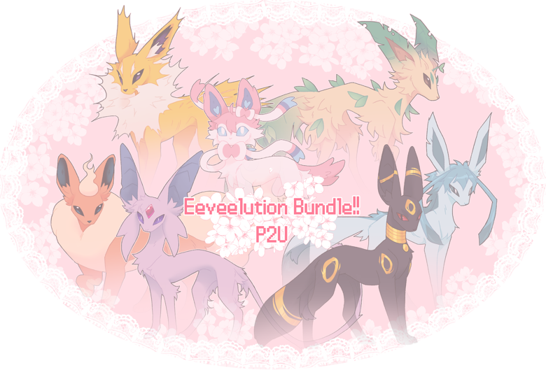 Eeveelutions Bases (+34 add-ons) - BloomingHead's Ko-fi Shop - Ko