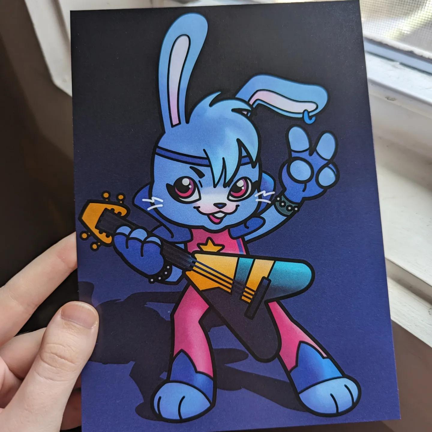 Glamrock Bonnie Mini Print - sparky!'s Ko-fi Shop - Ko-fi ️ Where ...