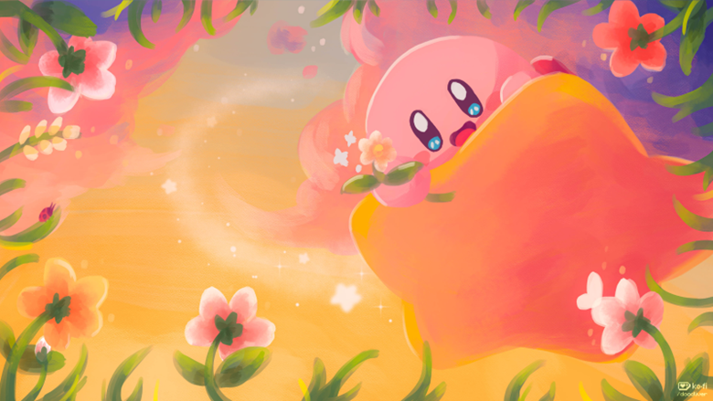 Kirby, pink, face, cute, illustration, art, HD wallpaper | Wallpaperbetter