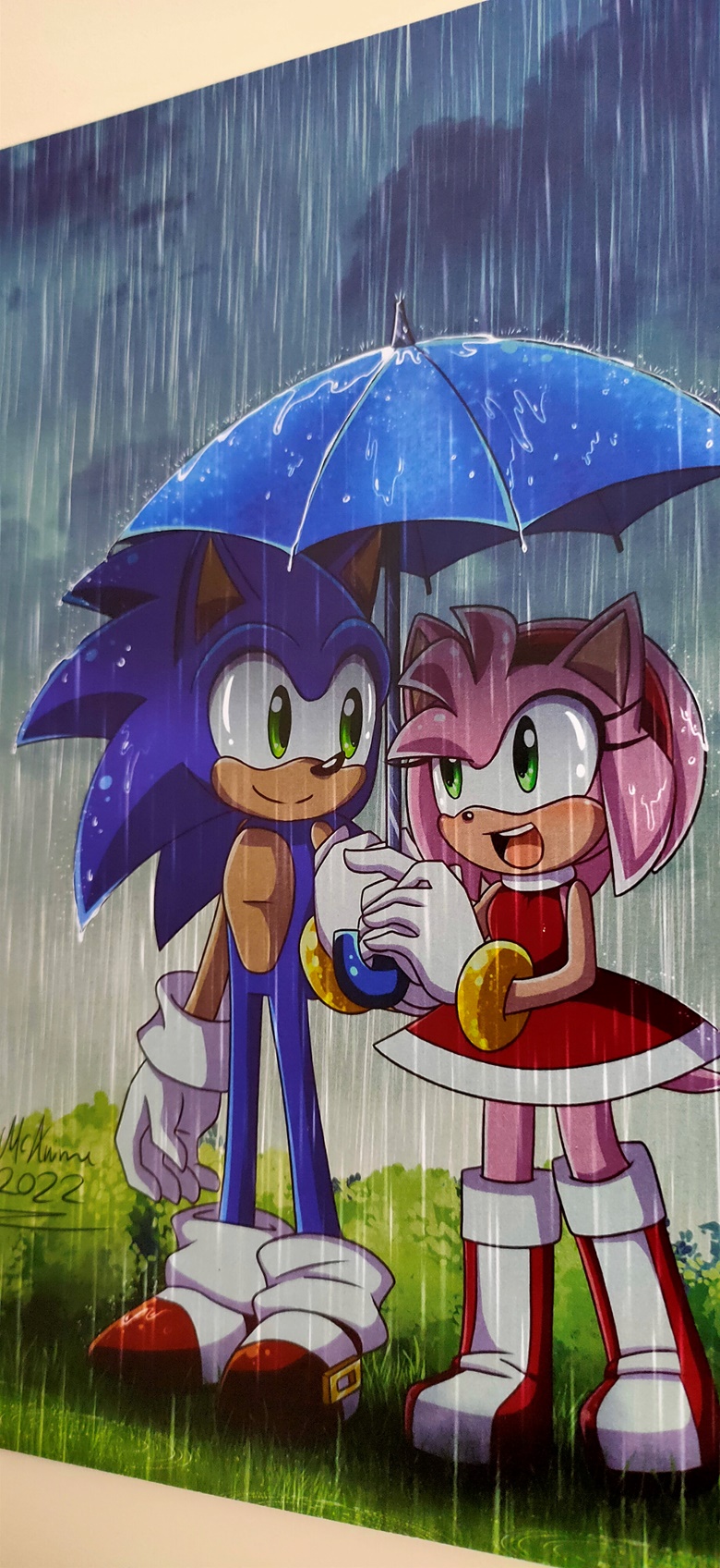 Sonic x Amy 3 Acrylic Charm - McAnime Art's Ko-fi Shop