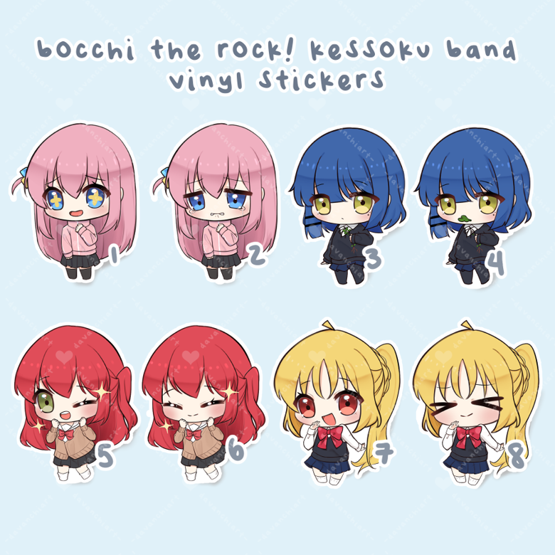 Hitori Bocchi Stickers for Sale