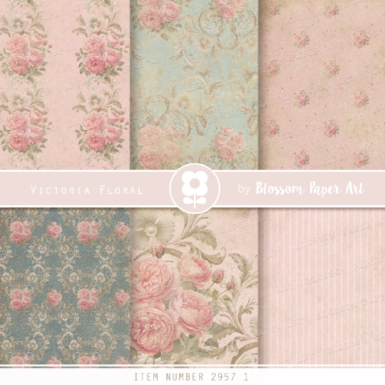 Vintage Digital Paper, Victorian Digital Paper Pack, Junk Journal Printable  Paper, Floral Paper for Print - 2957 1 - Blossom Paper Art Junk Journal