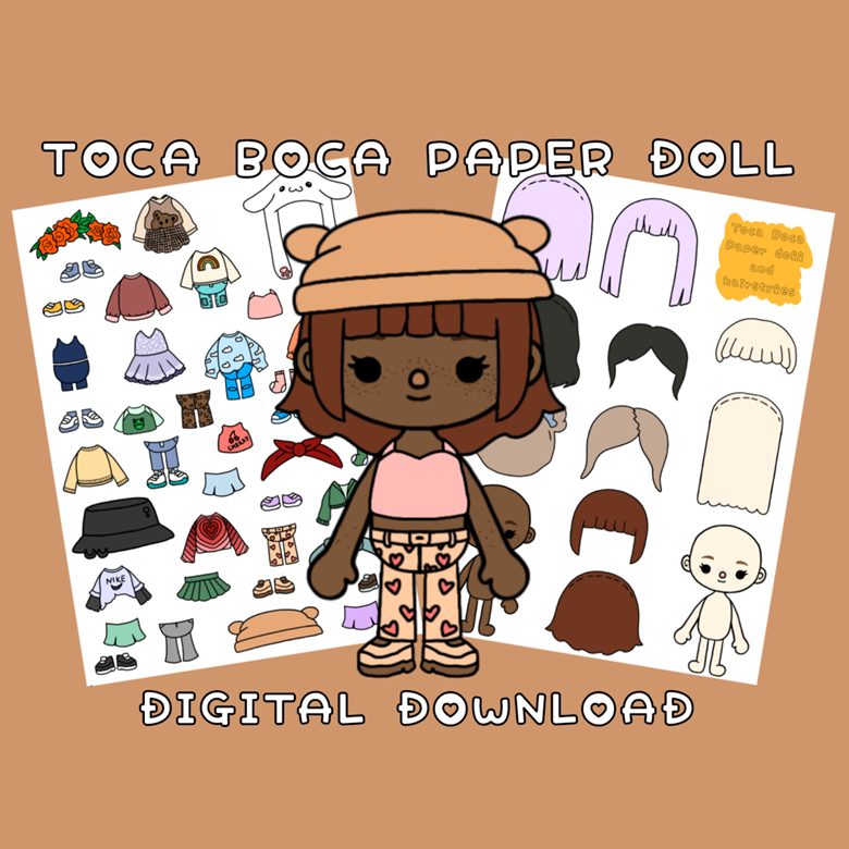 toca boca paper doll Outfit