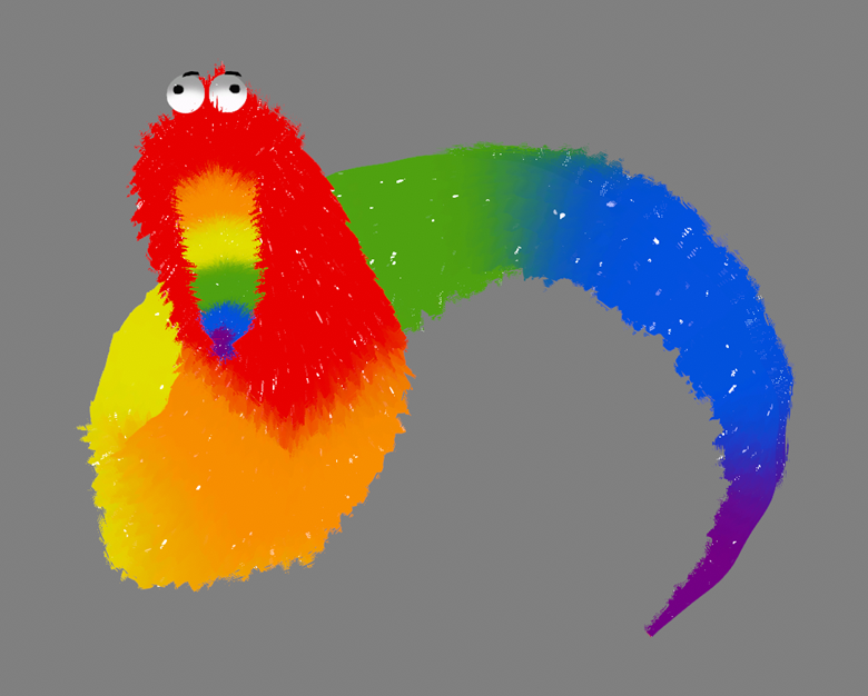 Rainbow Worm 3d Model - CandyHiDRA's Ko-fi Shop - Ko-fi ️ Where ...