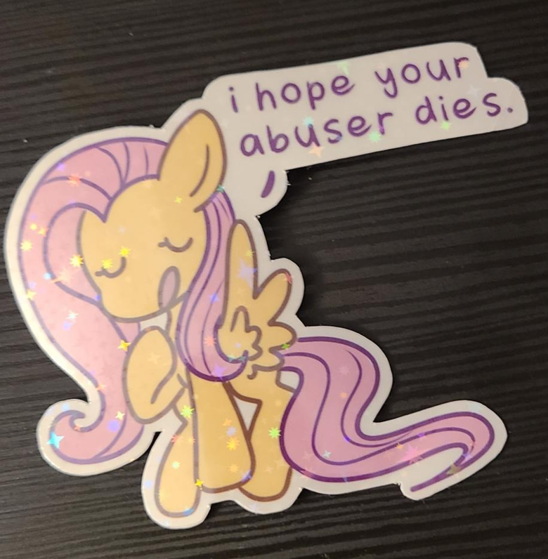 fluttershy has something to say - Stickers's Ko-fi Shop