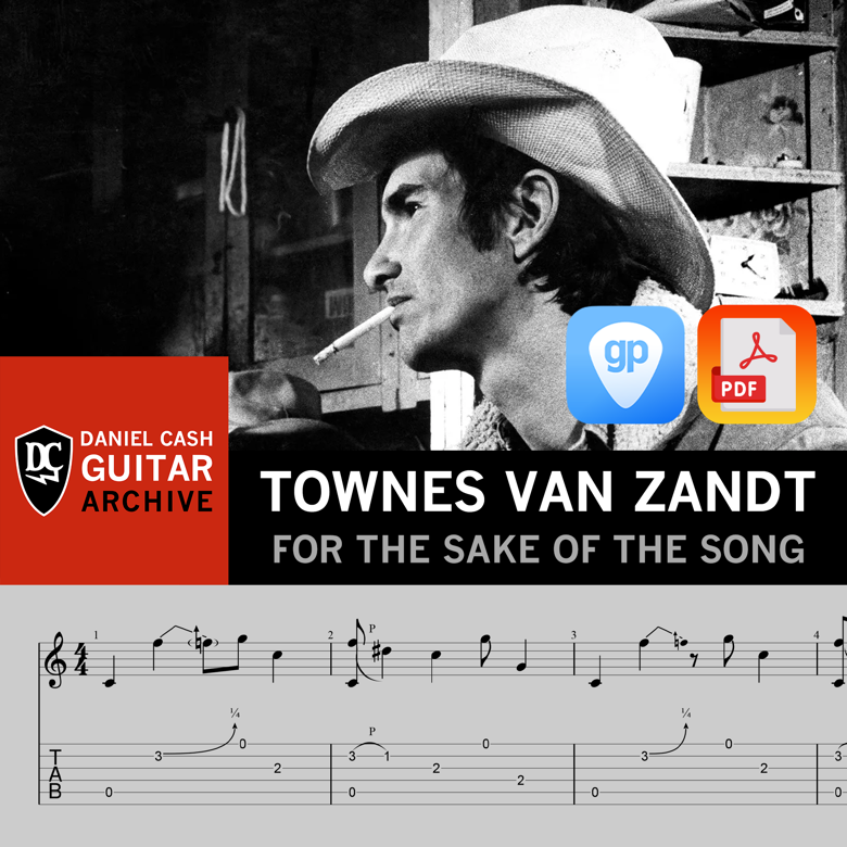 Townes Van Zandt - For The Sake Of The Song (Guitar Transcription ...