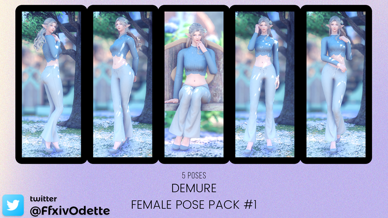 Mod The Sims - Modeling Pose Pack for InvisibleLyndz