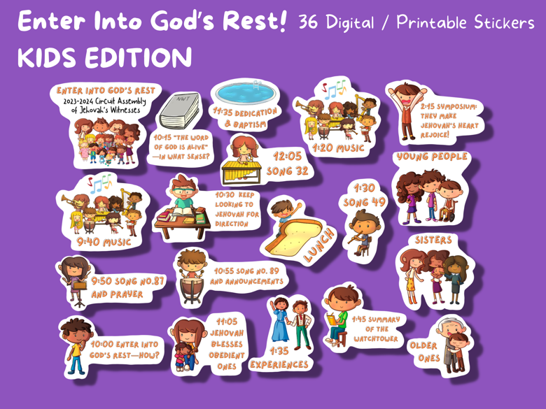 JW Stickers - Read the Bible Stickers